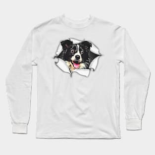 Break Out Border Collie Long Sleeve T-Shirt